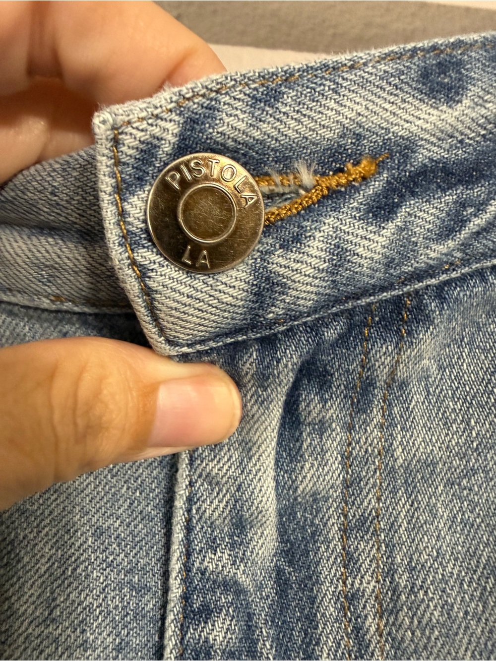 pistola Light Blue Distressed Boyfriend Jeans - Women - Picture 6 of 7